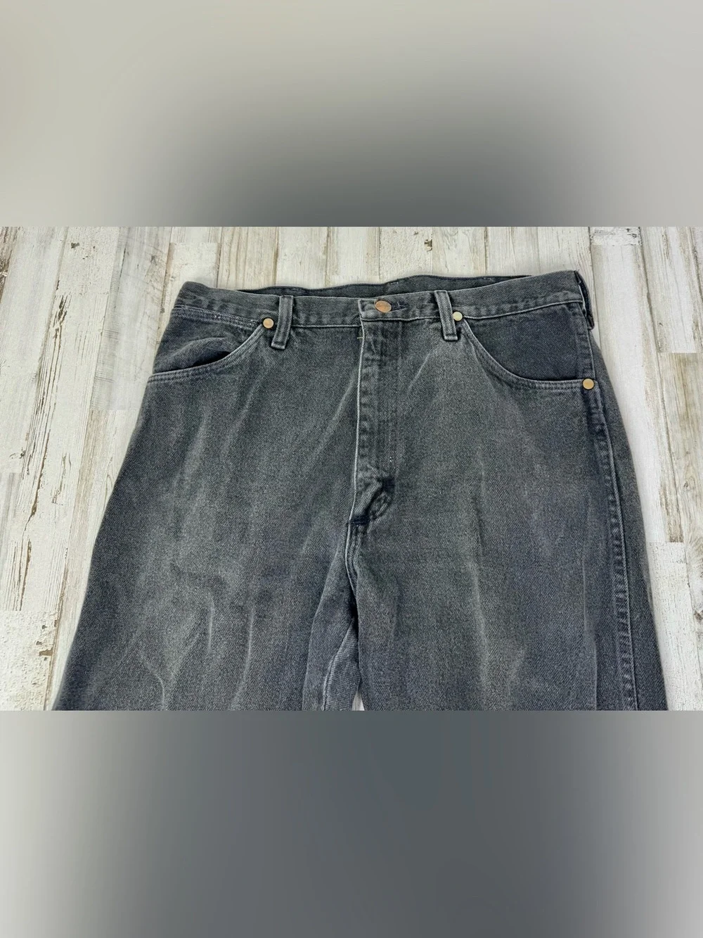 Wrangler Jeans Men's 34x38 Black Cowboy Western Outdoors 13MW2WK
